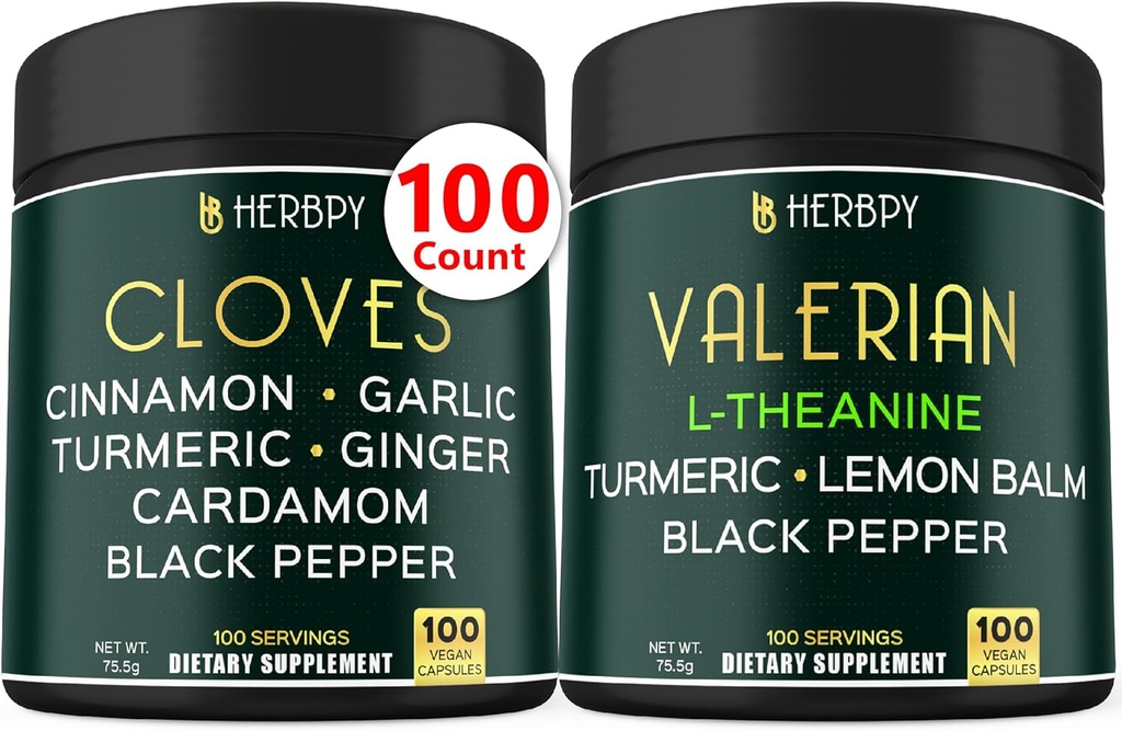 Bundle 7in1 Cloves Supplement & 5in1 Valerian Root Supplement