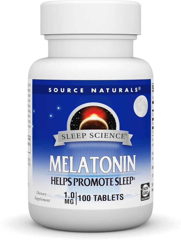 Fuente Naturales Melatonina 1 mg - 100 Tabletas