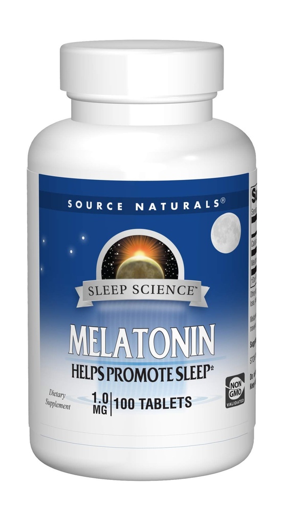 Fuente Naturales Melatonina 1 mg - 100 Tabletas