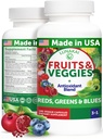 Lunakai USA hizo Superfood Fruits & Veggies Supplement - All-in-One with 4 Blends &amp; Scented Capsules, 180ct Super Veggie Capsules for Adults