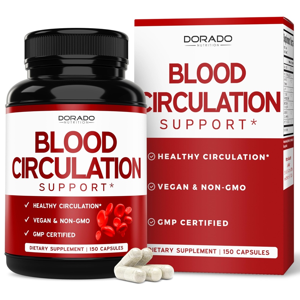 Suplementos de Circulación de Sangre con Diosmin &amp; Más (150 cápsulas) Suplementos de Flujo de Sangre para Hombres &amp; Mujeres - Araña " Veinas de Varicosa para Apoyo Legislativo - Vegan " No GMO - 3er partido probado - USA