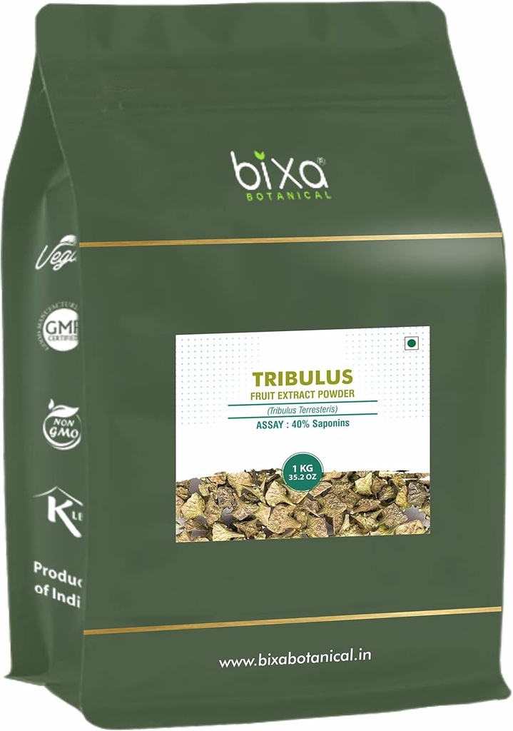 bixa BOTANICAL Gokhru/Tribulus (Tribulus Terresteris) Dry Extract - 40% Saponins by Gravimetry peru Pack of 1 ¦ Apoya Genito-Urinary Health & Muscle Build