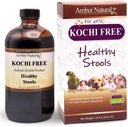Amber NaturalZ Kochi Suplemento Herbal gratuito para perros, gatos, aves, conejos y guineanos Pigs ¦ Apoya la función saludable del bolos ¦ Ayuda natural para el equilibrio digestivo TEN 16 Botella de vidrio Fluid Ounce