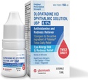 Glenmark Therapeutics Olopatadine Eye Drops for Allergies, Redness Relief, Antihistamine Eye Drops, Alergy Relief from Pet Dander, Pollen, Grass, Ragweed, Works in Minutes, Olopatadine HCl 0,1%, 5ml
