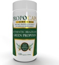 Beelife Green Propolis Capsules- 100% Green Propolis and Bee Pollen Capsule Supplement- Propolis Extract, Authentic Brazilian - Certified ISO 22000, Kosher (120 cápsulas)