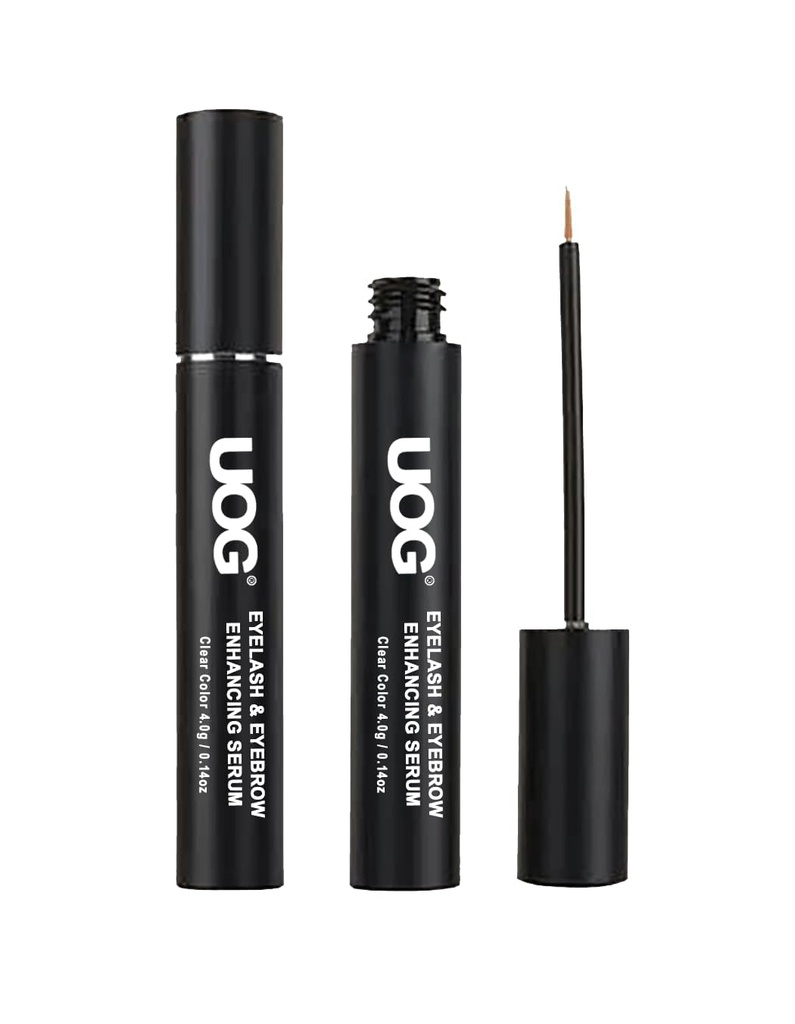 UOG (Uno Unido) Eyelash Enhancing Serum Complex. Acondicionador avanzado de pestañas. Alergia libre. Estupideces y más pestañas. Cualquier tipo de piel, suministro de 6 meses (4mL)