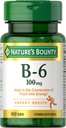 La recompensa de la naturaleza Vitamina B6 100mg Tablets - Apoya Metabolismo energético & Nervous System Health, 100 Ct