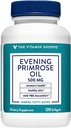 The Vitamin Shoppe Evening Primrose Oil 500MG, Natural Source of GLA (Gammia Linolenic Acid), Suplemento para la Salud de la Mujer &amp; Hormonal Balance (120 Softgels)