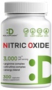 Nitric Oxide Supplement 3,000mg, 300 Capsules | 12-in-1 Complex for Men & Women – Arginine, Citrulline, Korean Red Ginseng, Tongkat Ali, Maca Root, & Marshmallow Blend*