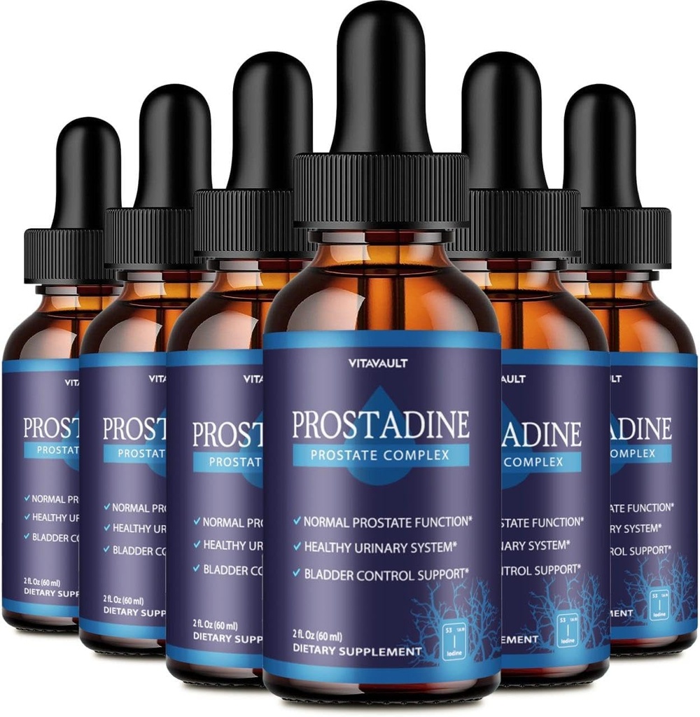 Prostadine, Potent Prostate Support Liquid Drops, Highly-Rated Prostadine for General Prostate Wellness, Easy-to-Use Dropper Form (6 Pack)