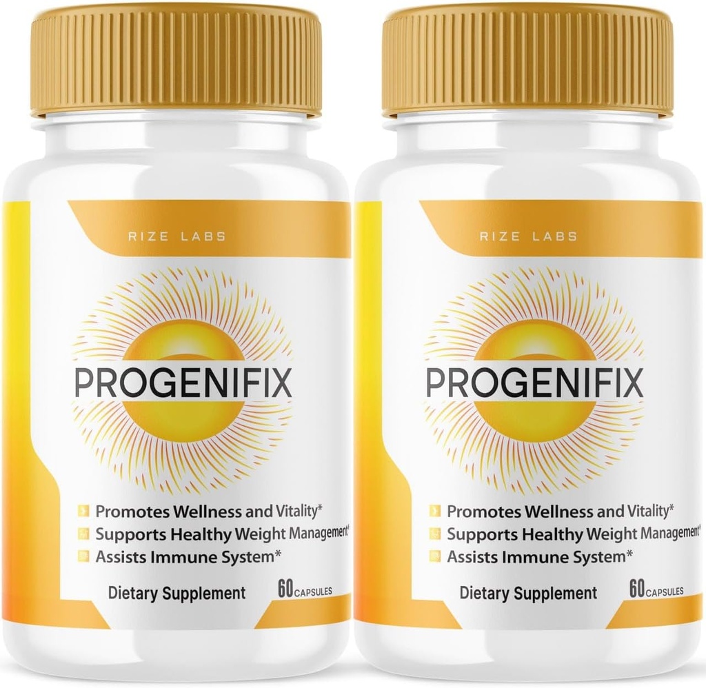 rize labs (2 Pack) Progenifix Weight Loss Suplemento, Progenifix Capsules Total Body Wellness, Progenifix Healthy Lifestyle for Happier Life, Progenifix Reviews (120 cápsulas)