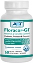 Floracor - Apoya Gut &amp; Intestinal Health - Premium Probiotic, Prebiotic and Enzyme Formula - 60 cápsulas vegetarianas
