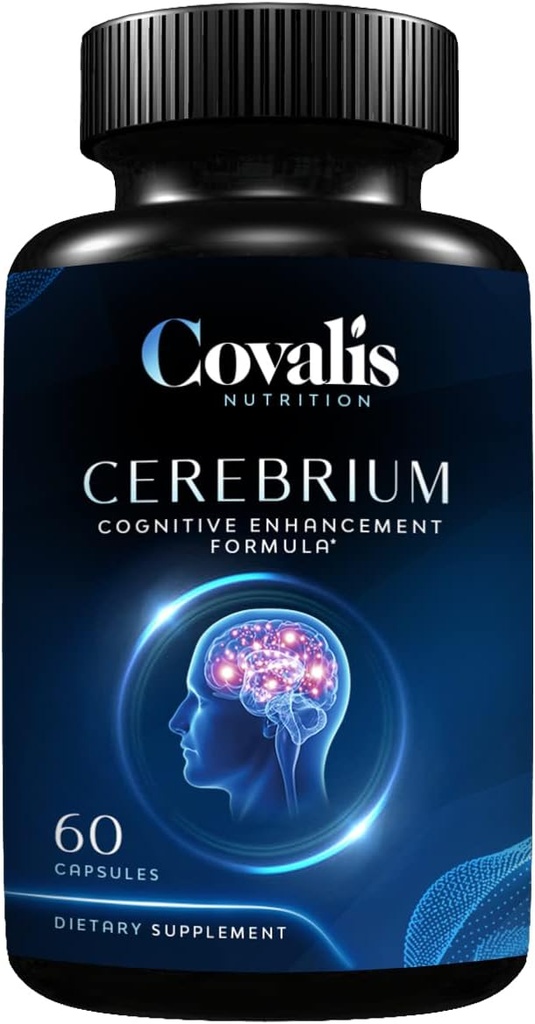 Cerebrium Brain Health Supplement TEN Broad Spectrum Vitamins &amp; Minerals TEN Phosphatidylserine &amp; Huperzine-A TEN Cognition, Memory, Focus TEN 60 Capsules