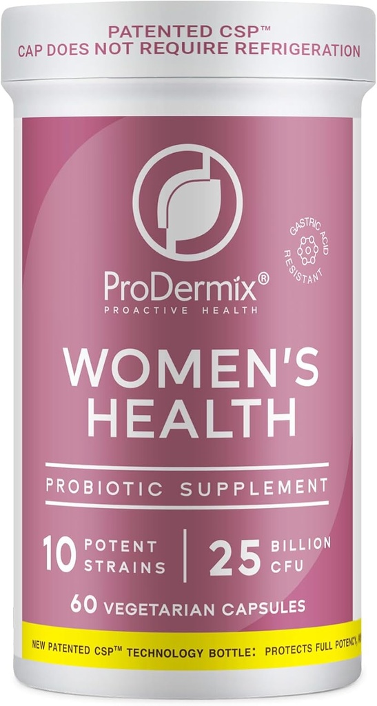 Probióticos para Mujeres, Probiótico Vaginal, Promueve Equilibrio de PH, Salud UT, 25 Billones CFU, Once Daily Womens Supplement, Kosher, (60 cápsulas)