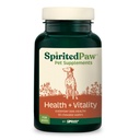Salud de la pata espírita + Vitality for Dogs - Suplemento de mascotas para el sistema inmunitario, la carne, la salud del hígado &amp; Más - Soporte multifuncional para perros con la línea, calcio, zinc, &amp; vitaminas D y A - 90 Chewable Wafers
