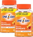 One A Day Women?s VitaCraves Multivitamin Gummies, Supplement with Vitamins A, C, E, B6, B12, Calcium, and Vitamin D, 80 Count | Pack of 2