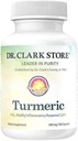 Dr. Clark Store Turmeric Curcumin 500mg – 100 cápsulas, Immune Support, Natural Herbal Supplement, Non-GMO, Vegan, Antioxidante Boost