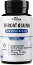 Real Science Throat " Lung Detox Capsules to Clear Mucus, Sore Throat " Support Breathing – Lung Support Supplement with Vinitrox, GABA, Vitamina C " D for Long-Term Cough " Respiratory Relief, 60 Caps