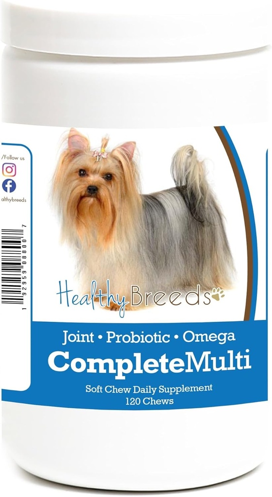Saludable razas Yorkshire Terrier Todo en Un Multivitamin Soft Chew 120 Conde