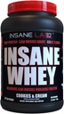 Insane Labz Insane Whey,100% Muscle Building Whey Protein, BCAA Amino Profile, Mass Gainer, Meal Replacement (Cookies &amp; Cream, 30 Servings)