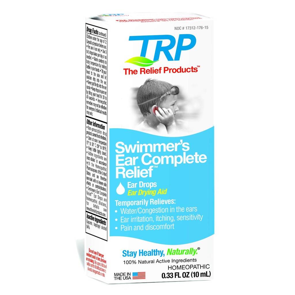 The Relief Products Swimmer's Ear Complete Relief Ear Drops, 0.33 Fl. Oz.