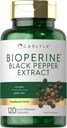 Carlyle Bioperine 10mg  120 Capsules ← No GMO &amp; Gluten Free ← Fuente de Black Pepper Extract ← Ayuda Curcumin Powder Absorption