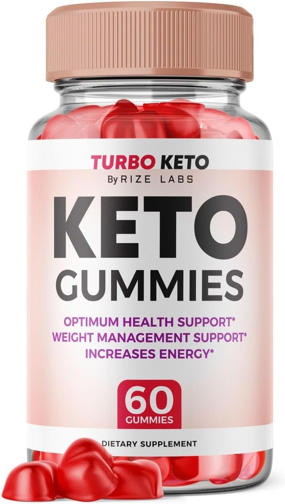 rize labs - Turbo Keto ACV Gummies for Advanced Weight Loss with Apple Sider Vinegar, Supplement Helps Reducing Belly Fat, for Extra Strength (60 Gummies)