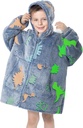 MeMoreCool Wearable Blanket Kids Blanket Hoodie, Hooded Blanket Kids Comfy Blanket Sweatshirt, Toddler Blanket con Hood