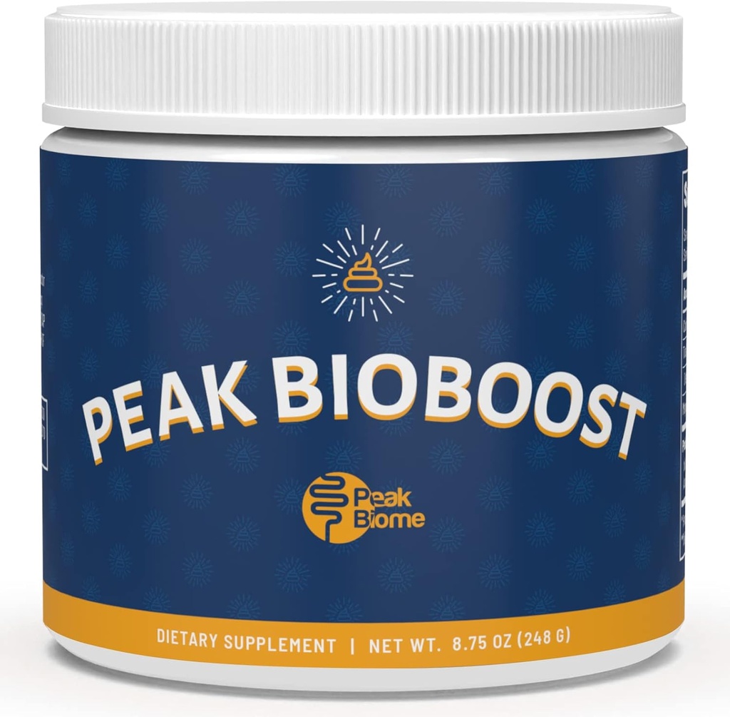 Peak BioBoost - Suplemento de fibra prebiótica - Suplementos nutricionales sin sabor - Powder prebiótico fácil de resolver - Sin gluten, soya o lácteo - 1 mes de suministro - 30 servicios
