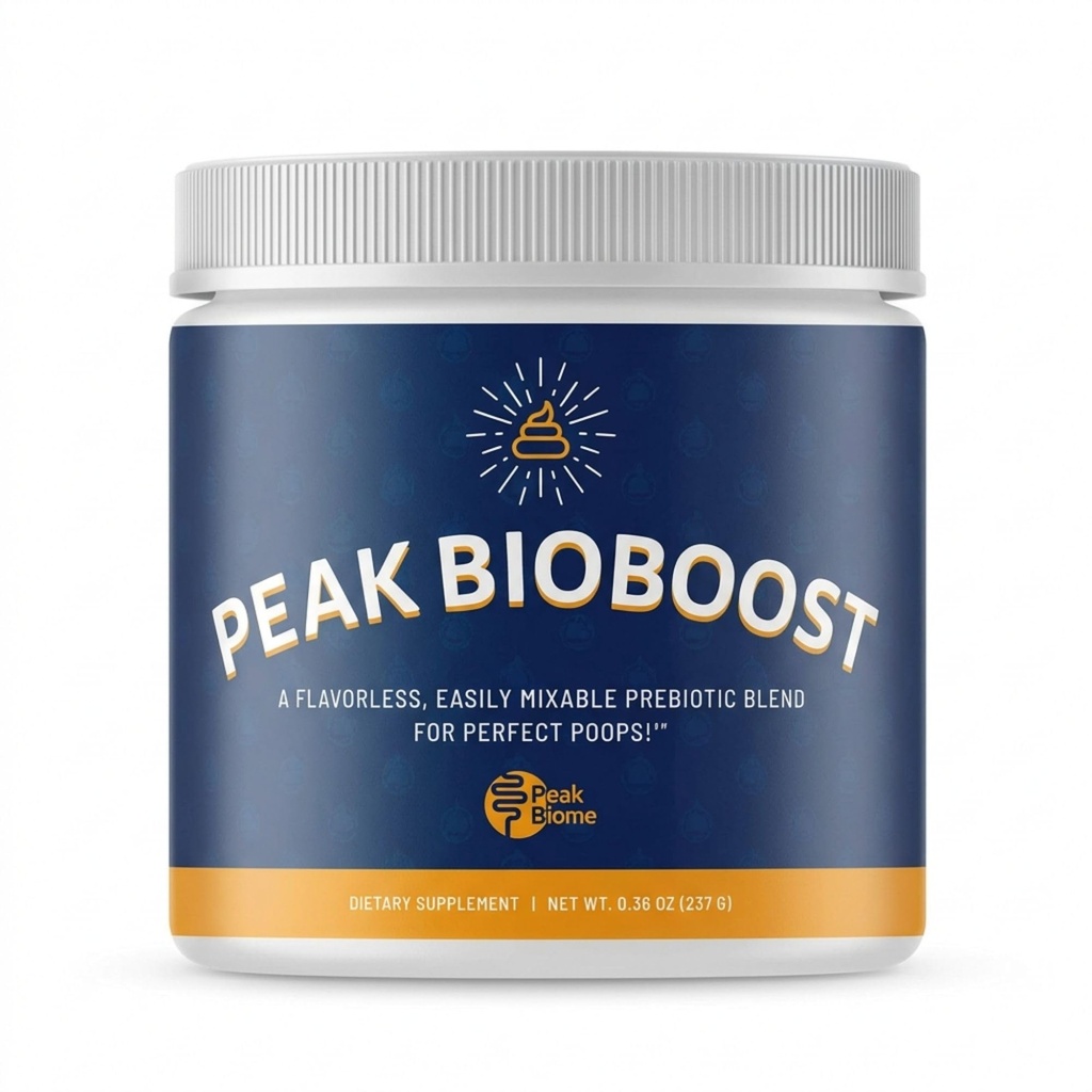 Peak BioBoost - Suplemento de fibra prebiótica - Suplementos nutricionales sin sabor - Powder prebiótico fácil de resolver - Sin gluten, soya o lácteo - 1 mes de suministro - 30 servicios