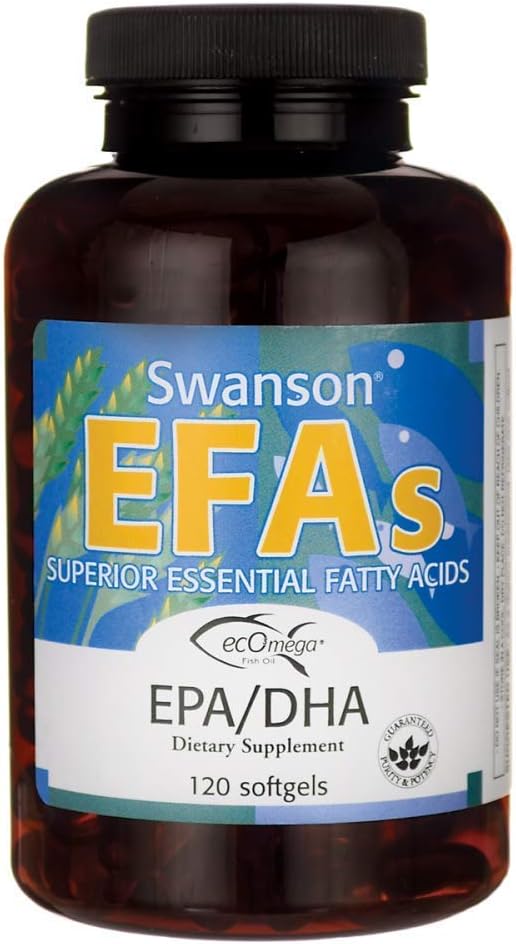 Swanson EFA EPA &amp; DHA Lemon Flavor 120 SGELS