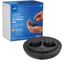 Medline Bluetooth Rechargeable OTC Hearing Aids, in-The-Ear, 4 Environmental Settings, Water Resistant, Adjustable Volume, Mild to Moderate Hearing Loss, Noise Reduction, Earbud Hearing Aids