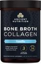 Antiguo colágeno de nutrición, colágeno de hueso, vainilla, péptidos multi colágeno hidrolizado, soporta la piel y las uñas, suplemento conjunto, 30 piezas, 18.3oz