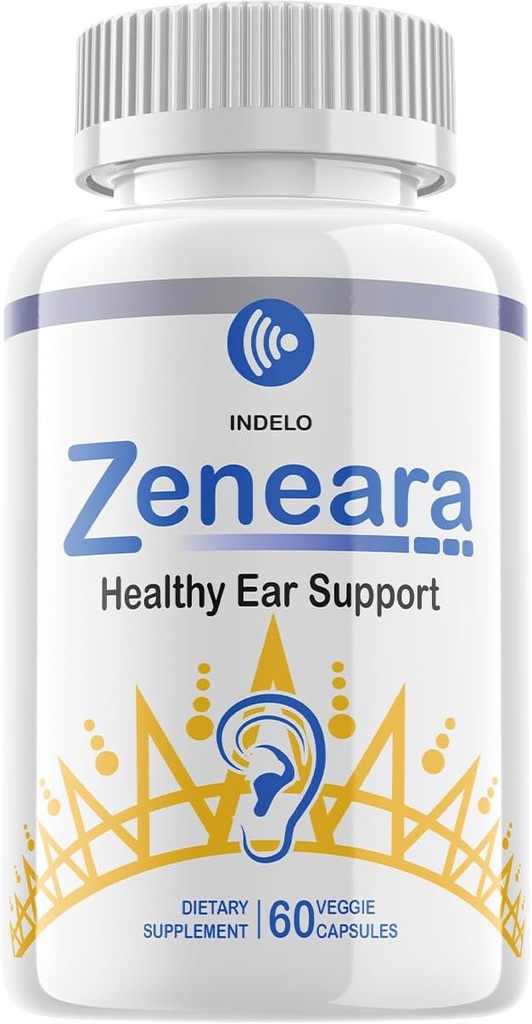 Zeneara Healthy Ear Support Suplemento, Zeneara Ear Ringing Relief, Zeneara Tinnitus Treatment, Maximum Strength Zeneara Capsules, Advanced Formula Zeneara for Hearing Support Reviews (60 cápsulas)
