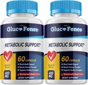 Gluco Fence Metabólica Support - Glucofence Support Suplemento Pills, Gluco Fence Advanced Formula Capsules Reviews Fence (2 Pack - 120 cápsulas)