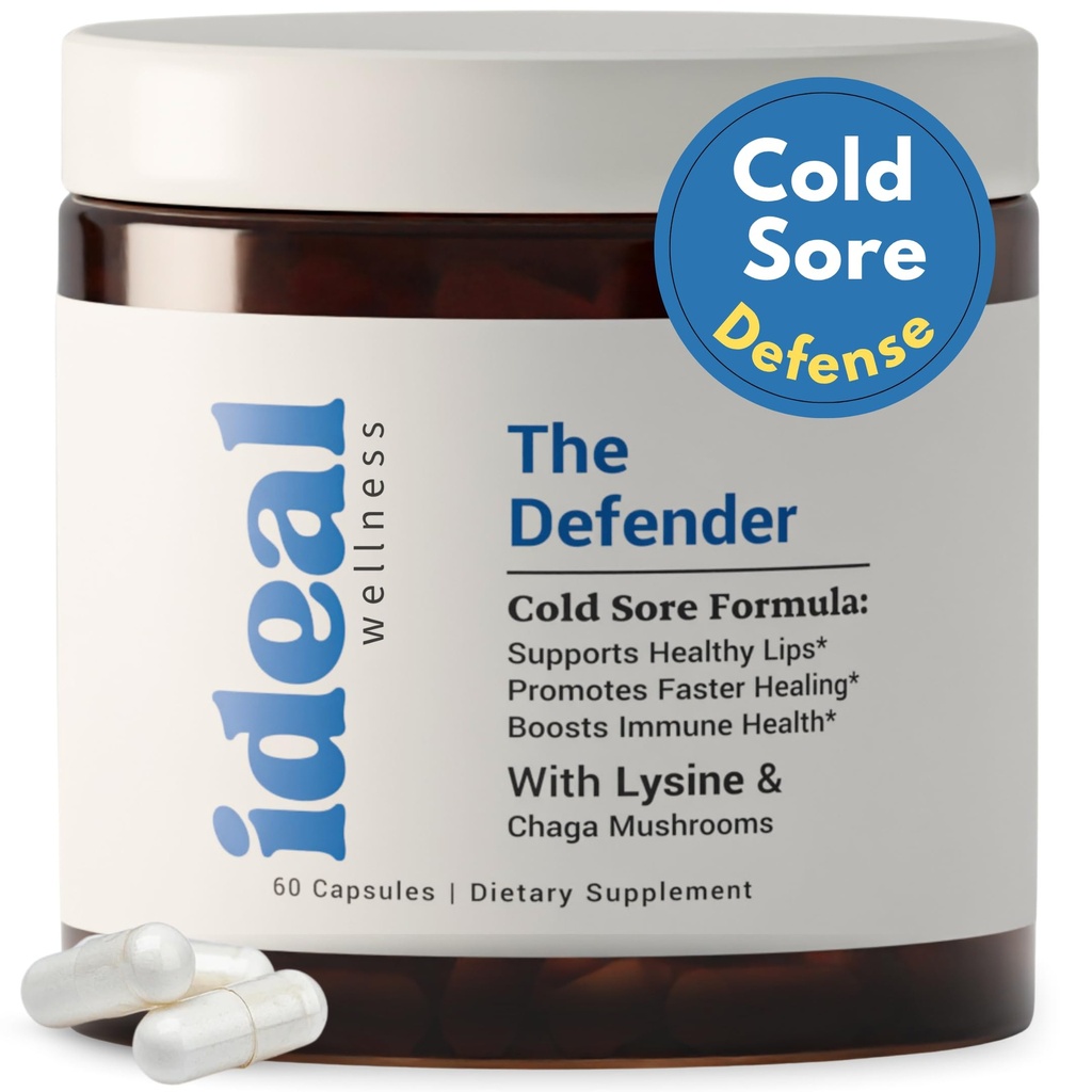 L-Lysine Tratamiento de la llaga fría para lápices con soporte inmuno - L Lysine 1000mg capsules, Chaga, Bee Propolis, Vitamina C, Zinc &amp; Licorice Root Extract - Non-GMO, Vegetarian, 60 cápsulas para hombres y mujeres