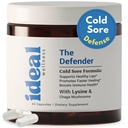 L-Lysine Cold Sore Treatment For Lips With Immune Support - L Lysine 1000mg Capsules, Chaga, Bee Propolis, Vitamin C, Zinc & Licorice Root Extract - Non-GMO, Vegetarian, 60 Capsules for Men and Women