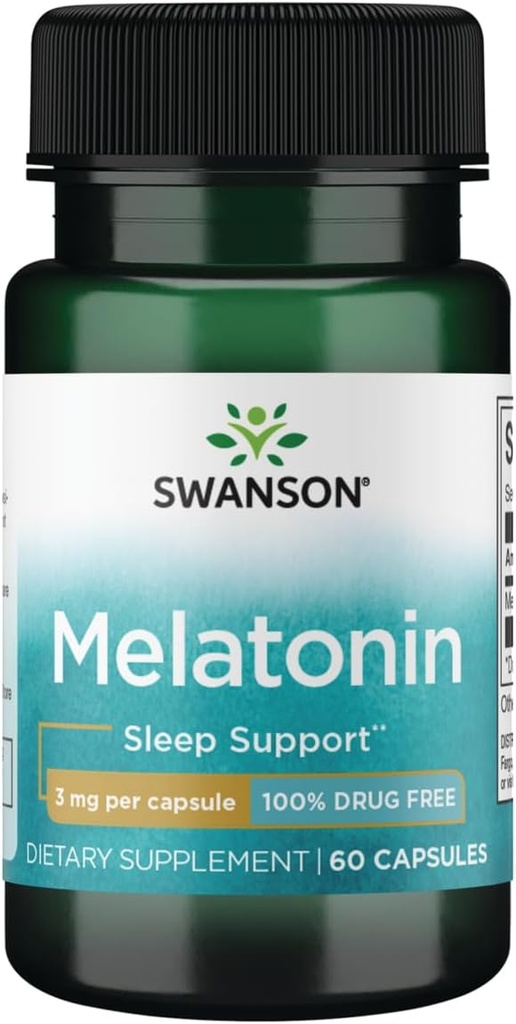 Swanson Melatonina 3 mg - 60 cápsulas