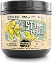 Fed Muscle Stammpede Pre Workout Powder, Lemonade Flavor, 250mg Caffeine Powder, 5g Beta Alanine, Citrulline, Taurine " Tyrosine, Gluten " Sugar Free Pre Workout, Keto Friendly, 26 Servings