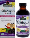 Respuesta de la naturaleza Bioavailable Sambucus Kids Fórmula  4-Fluid Ounces  Kosher Certified Organic Elderberry Syrup ← Gran sabor &amp; libre de gluten ← Suplemento dietético No hay conservadores artificiales (Pack 1)