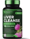 Liver Cleanse Detox & Repair Formula Supplement | For Enhanced Liver & Gut Health | Boosts Energy | Antioxidant with 21 Ingredients Milk Thistle, Silymarin, Artichoke, Dandelion, Beet, Chicory & More