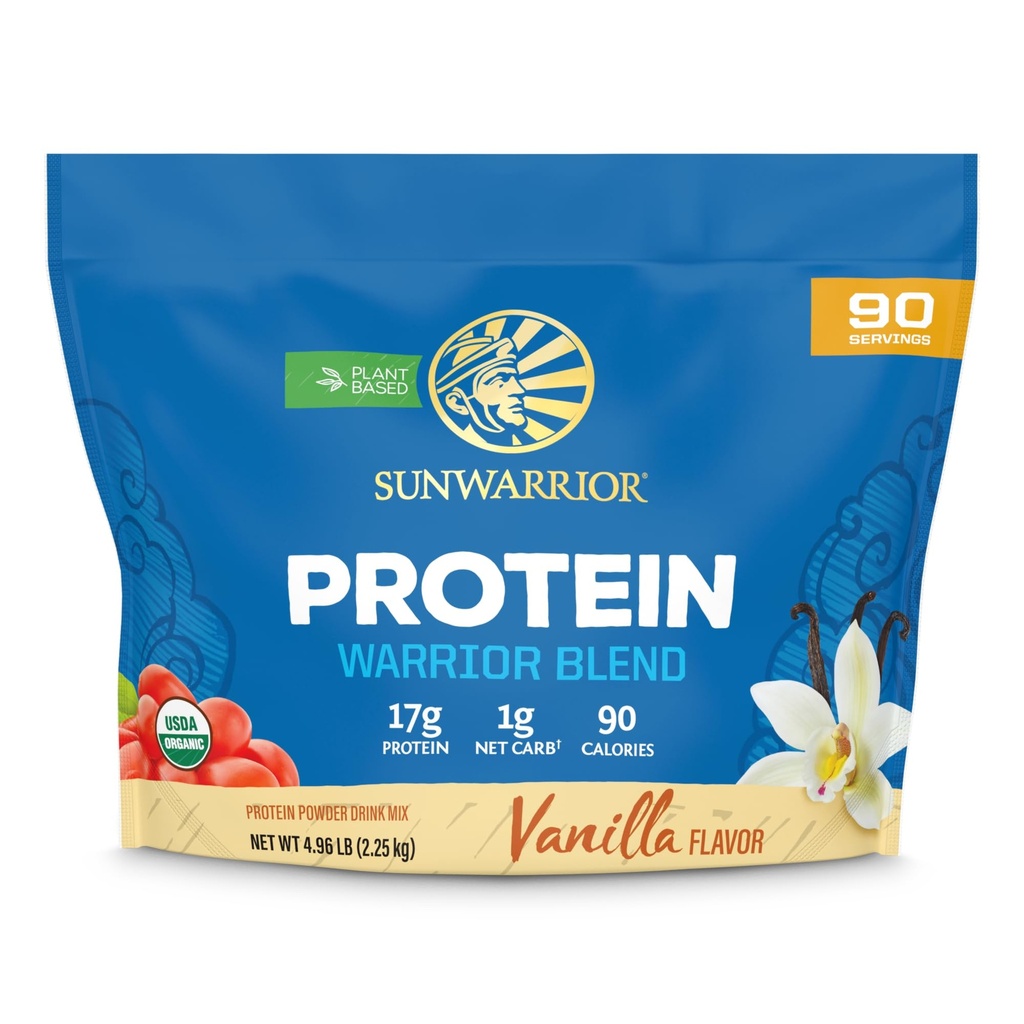Pólvora orgánica de proteína basada en plantas orgánicas ← Pólvora de proteína orgánica vegana Vainilla saboreado con Aminoácidos de BCAA " Cáñamo de cáñamo " Pea Blend ← Filler de soya no Gluten libre (Vanilla, 90 servidumbres)