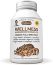 ANDREW LESSMAN Wellness Mushroom Complex 180 Capsules - Organic Full Spectrum Blend of 11 Mushrooms - Supports General Health and Vitality - No Additives. Mushroom Complex Suplemento