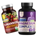 Número 1 Nutrición N1N Premium Magnesium Complex [500mg] Alta Absorción y D-Mannose [1350mg con Cranberry & Hibiscus], No GMO y sin gluten, 2 Pack Bundle