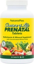 Natures Plus Fuente de Vida Prenatal - 800 mcg Folate, 90 Tablas Vegetarianas - Todas Vitaminas Prenatales Naturales con Hierro &amp; Calcio - Salud Optimal & Energy - Gluten-Free - 45 Servimientos