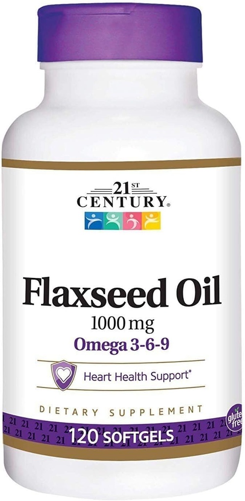 ikj Flaxseed Oil Omega 3-6-9 Suplemento dietético Softgels 1000mg 120 ct