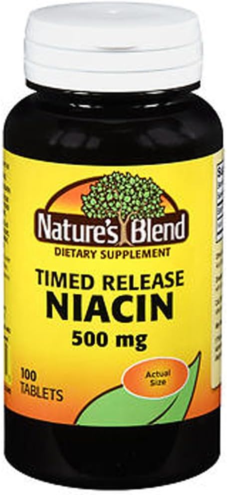 El tiempo de niacina de la naturaleza libera 500 mg 500 mg 100 Tabs