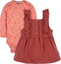 Gerber baby-girls Toddler 2 Piece conjunto de vestido