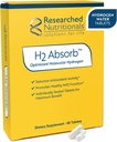 Nutricionales investigados H2 Absorb Tablas de Hidrógeno Molecular - Suplemento Antioxidante Hidrogenado Instanto - Bebida Rejuvenecedora para promover el envejecimiento energético y saludable (60 Tabletas)