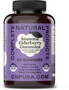 Gummies de Elderberry - 60 Cuenta Natural con zinc, vitamina C, " Elderberry (Sambucas)